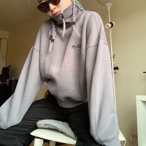 Crew neck oversized sweater